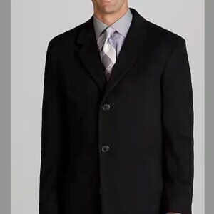 Jos. A. Bank Traditional Fit Topcoat - colour:Black